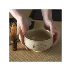 New Akahada-yaki Matcha Tea Bowl & Whisk - My Neighbor Totoro Kitchenware