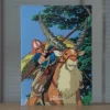 Online A4 size Clear Folder Ashitaka and Yakul - Princess Mononoke Storage