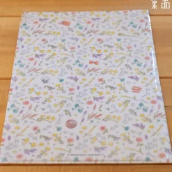 Outlet A4 size Clear with 3 flaps Flowers - Kiki’s Delivery Service Storage