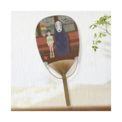 Bamboo Fan Chihiro & No Face on the train - Spirited Away Accessories