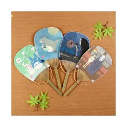 Bamboo Fan Chihiro & No Face on the train - Spirited Away Accessories