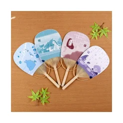 Bamboo Fan Chihiro & No Face on the train - Spirited Away Accessories