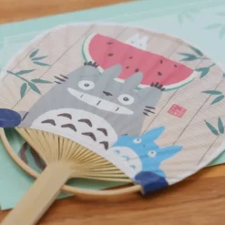 New Bamboo Fan & Letter Set Totoro with Watermelon - My Neighbor Totoro Accessories