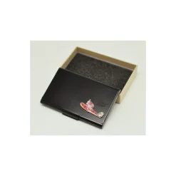 Black Metal Card Case With Seaplane - Porco Rosso Accessories
