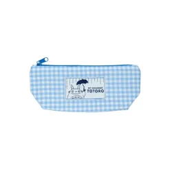 Outlet Blue checkered Pencil case - My Neighbor Totoro Storage