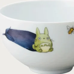 Best Bowl 13cm Totoro Eggplant and flower - My Neighbor Totoro Kitchenware