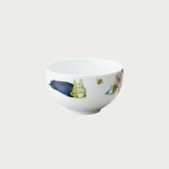 Best Bowl 13cm Totoro Eggplant and flower - My Neighbor Totoro Kitchenware