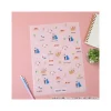Clear File A4 Break Time Flowers - Howl's Moving Castle Storage