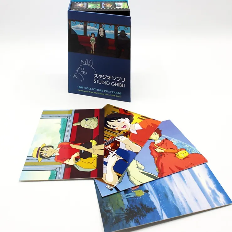 100 Collectible Postcards Box serie 1 - Studio Ghibli Postcards And Letter Papers