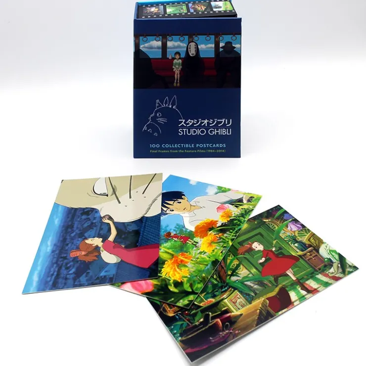 100 Collectible Postcards Box serie 1 - Studio Ghibli Postcards And Letter Papers