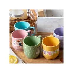 Outlet Coloful embossed mug Savoia - Porco Rosso Kitchenware