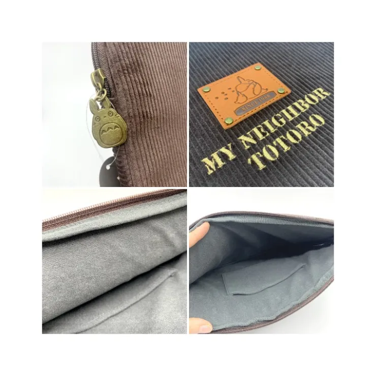 Clearance Corduroy satchel Totoro patch - My Neighbor Totoro Bags