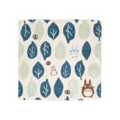 Online Cushion Big Totoro Blue & Green leaves 45x45 cm - My Neighbour Totoro Furniture