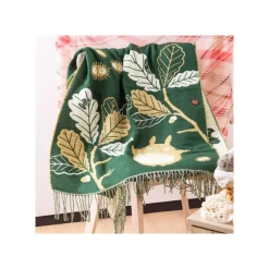 Outlet Dark Green Stole Oak leaves - My Neighbor Totoro Outfits