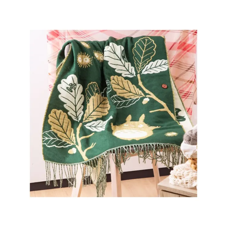 Outlet Dark Green Stole Oak leaves - My Neighbor Totoro Outfits