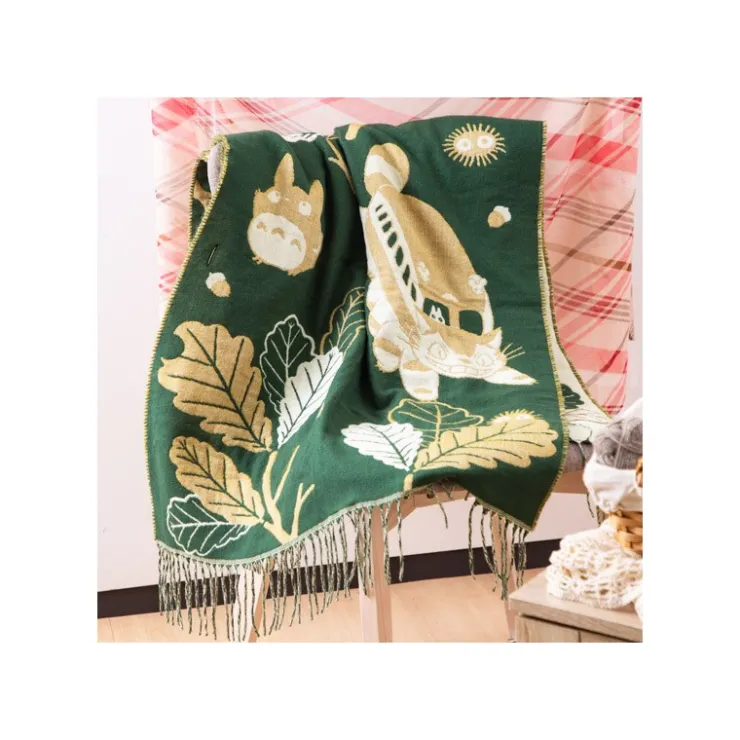 Outlet Dark Green Stole Oak leaves - My Neighbor Totoro Outfits