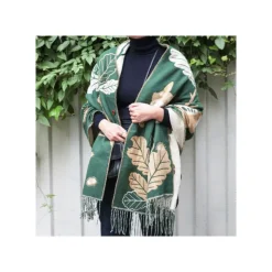 Outlet Dark Green Stole Oak leaves - My Neighbor Totoro Outfits