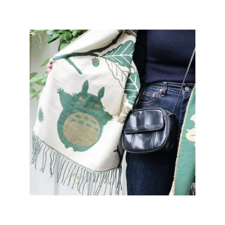Outlet Dark Green Stole Oak leaves - My Neighbor Totoro Outfits