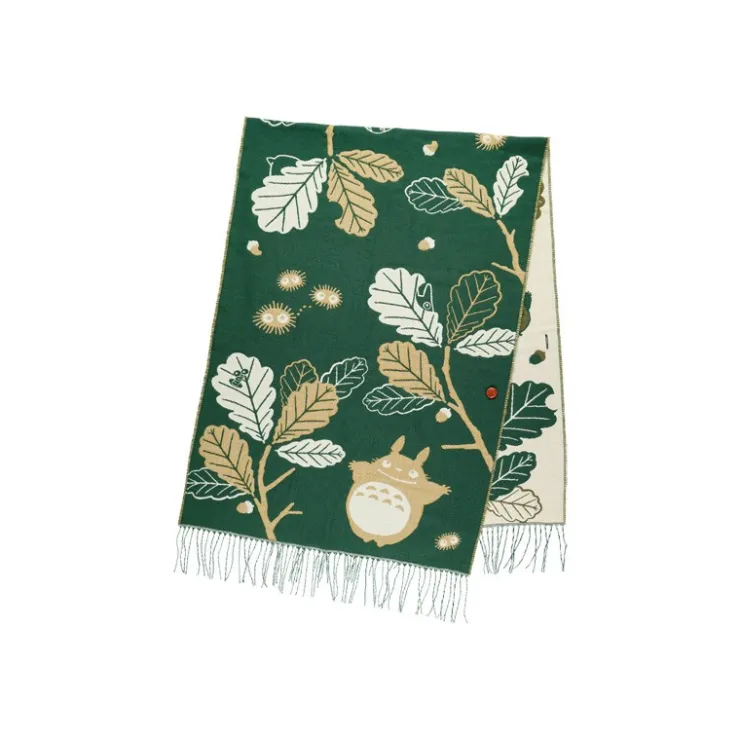 Outlet Dark Green Stole Oak leaves - My Neighbor Totoro Outfits
