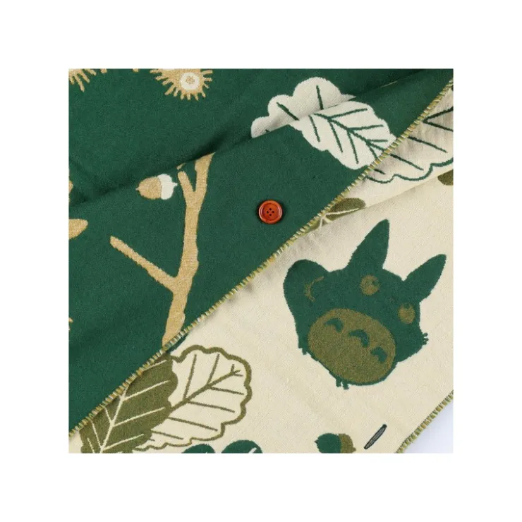 Outlet Dark Green Stole Oak leaves - My Neighbor Totoro Outfits
