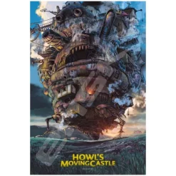 Hot Deluxe Foil Puzzle 1000P Movie Poster - Howl’s Moving Castle Jigsaw Puzzle