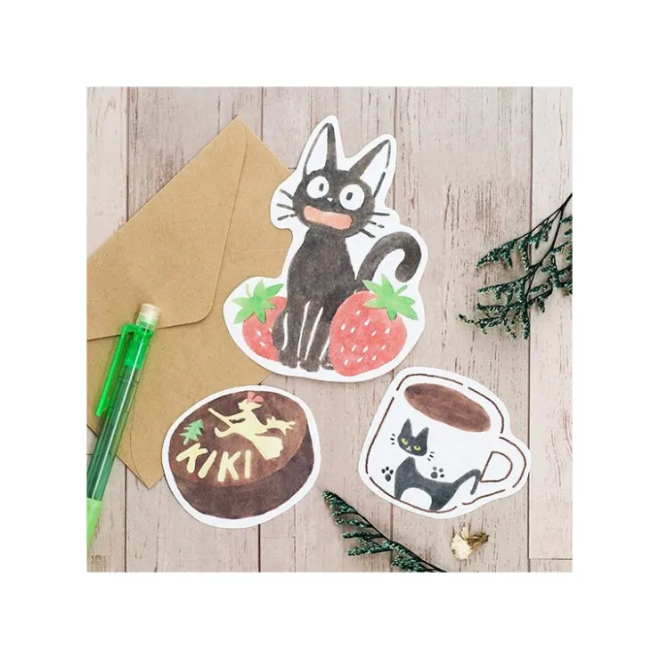 Die-Cut Mini Letterset Kiriko Café - Kiki's Delivery Service Postcards And Letter Papers