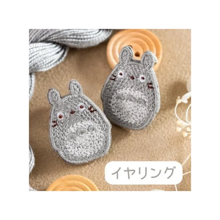 Best Earrings Embroidery serie Totoro - My Neighbour Totoro Jewellery