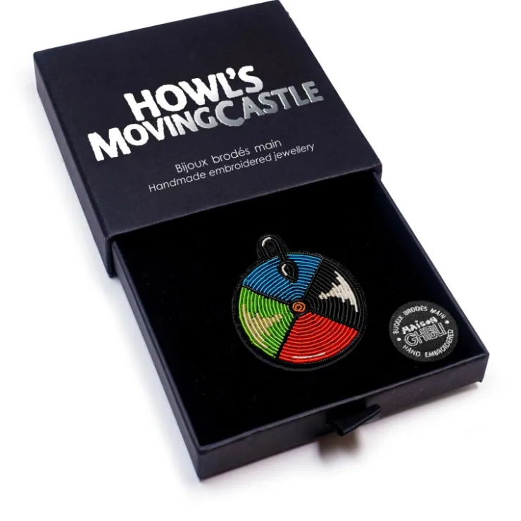 Online Embroidered Jewel Brooch Door dial - Howl’s Moving Castle Pins