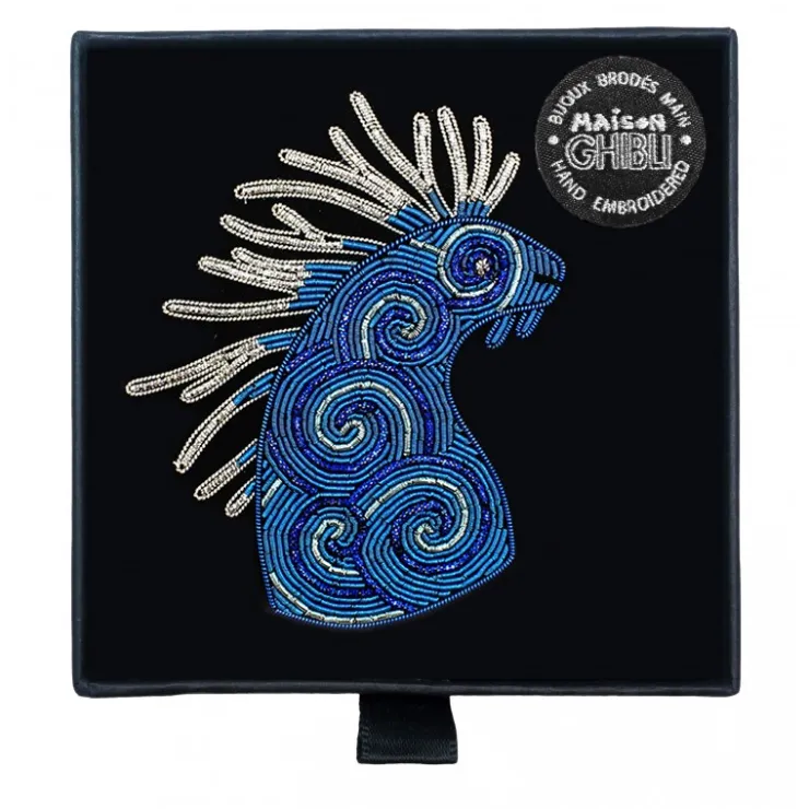 Clearance Embroidered Jewel Brooch Night Walker - Princess Mononoke Pins