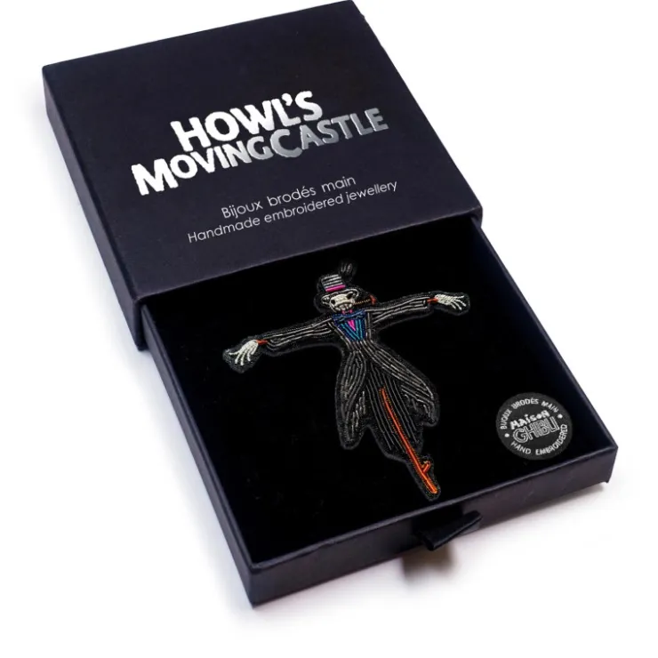 Online Embroidered Jewel Brooch Scarecrow - Howl’s Moving Castle Pins