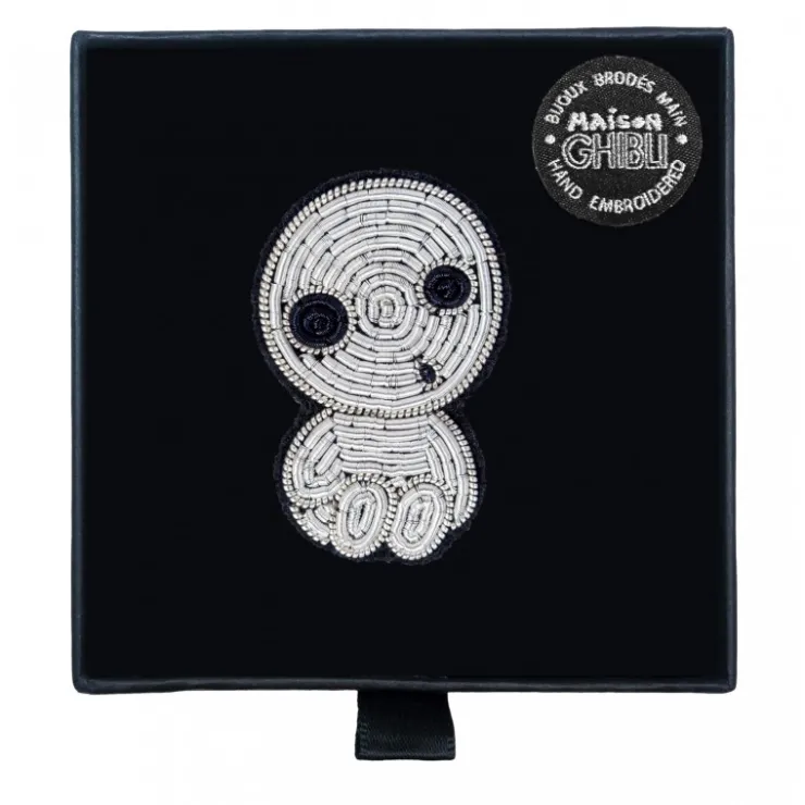 Online Embroidered Jewel Brooch Seated Kodama - Princess Mononoke Pins