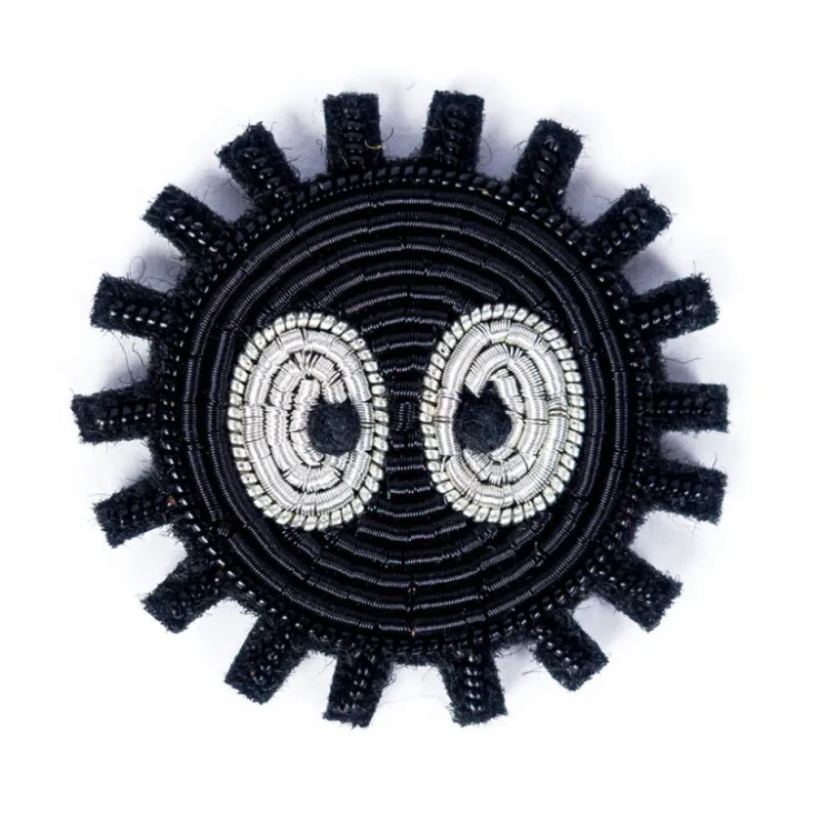 Embroidered Jewel Brooch Soot Sprite - My Neighbor Totoro Pins