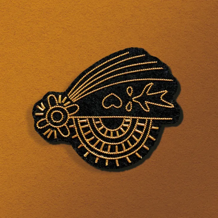 Sale Embroidered Jewel Brooch Spell - Howl’s Moving Castle Pins