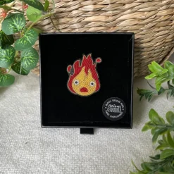 Online Embroidered Jewel Brooch Yellow Calcifer - Howl’s Moving Castle Pins