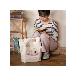 Online Embroidery Canvas Tote bag the Path of Twos - Whisper of the Heart Bags