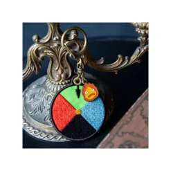 New Embroidery Keychain Magic colour disc - Howl's Moving Castle Keychains