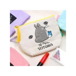 Outlet Embroidery pouch Big and Medium Totoro - My Neighbor Totoro Storage