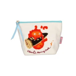 New Embroidery pouch Calcifer - Howl's Moving Castle Storage