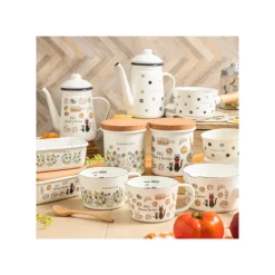 Online Enamel Tea Pot Viennese pastries 1,1l - Kiki's Delivery Service Kitchenware