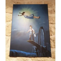 Outlet Ghibli - Castle in the Sky - 35x50cm wood panel Wall Decoration