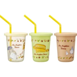 Outlet 3 Glasses with Straw Set - My Neighbor Totoro Kitchenware