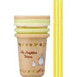 Outlet 3 Glasses with Straw Set - My Neighbor Totoro Kitchenware