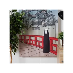 Best Japanese Curtain Aburaya & No Face - Spirited Away Wall Decoration