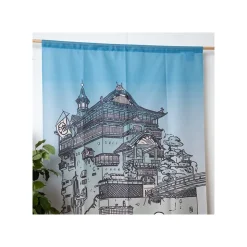 Best Japanese Curtain Aburaya & No Face - Spirited Away Wall Decoration