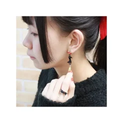 Jiji With Broom Pierced Earrings - Kiki's Delivery Service Jewellery