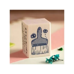 Clearance Kurosuke & Paintbrush Wood stamp - My Neighbor Totoro Small Equipment