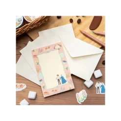 Hot Letter set Break Time Flowers - Howl's Moving Castle Postcards And Letter Papers