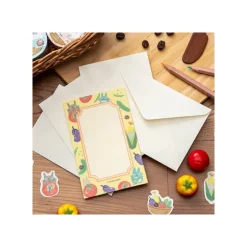 Outlet Letter set Break Time Vegetables - My Neighcor Tortoro Postcards And Letter Papers