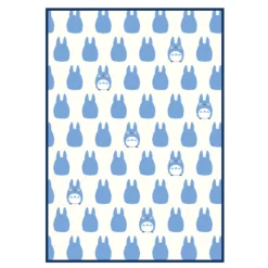 Long blanket Middle Totoro silhouette 200x140 cm - My Neighbor Totoro Household Linen