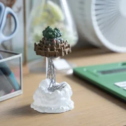 Magnetic Paper Clip Holder Flying Castle - Castle in the Sky Statues